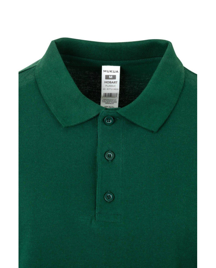 HOBART - POLO UNISEX MANGA LARGA 210 MUKUA