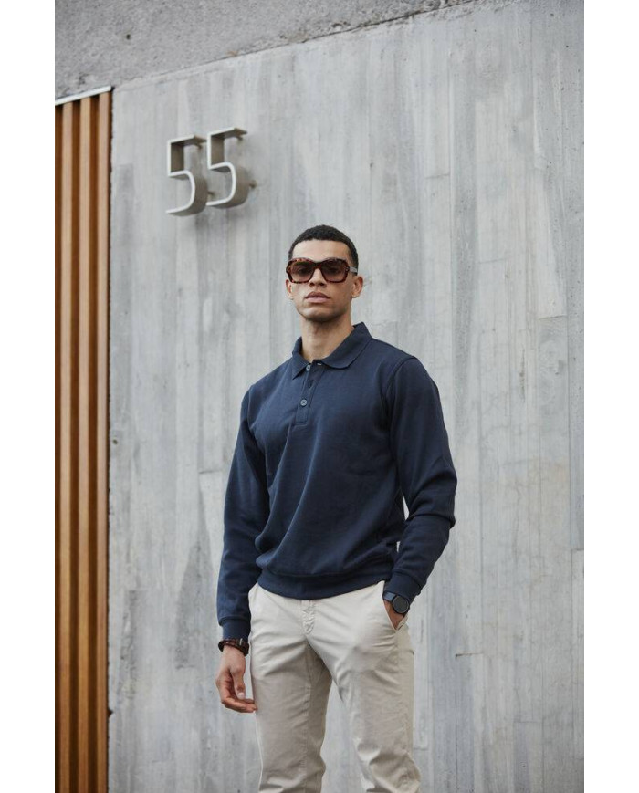 Basic Polo Sweater NEW WAVE