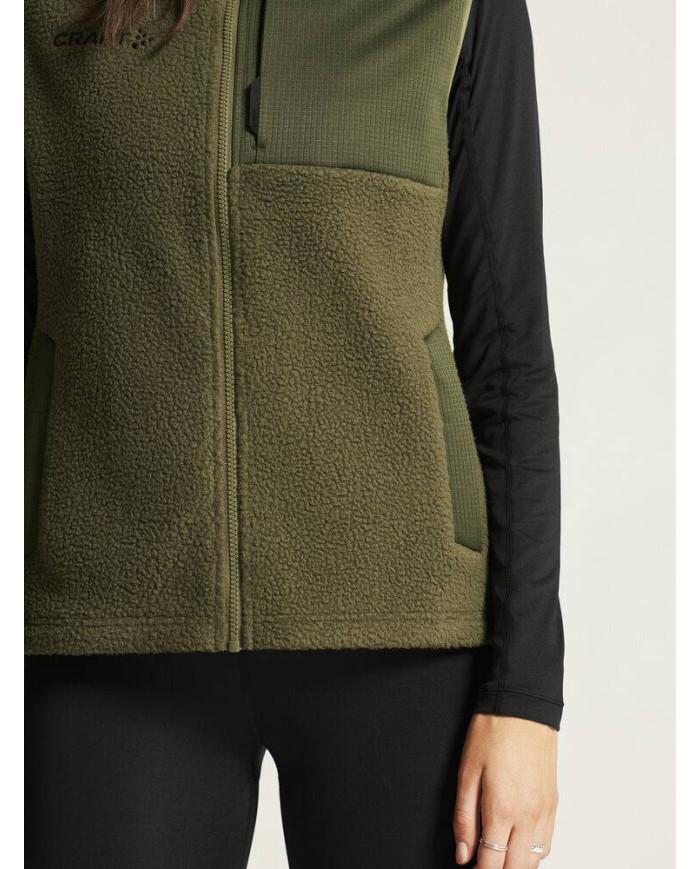 ADV Explore Pile Fleece Vest W NEW WAVE