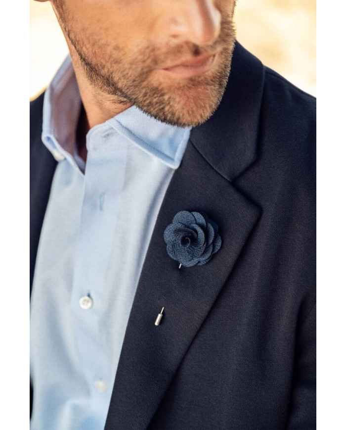 Giftbox Solid Hankie & Lapel Pin NEW WAVE