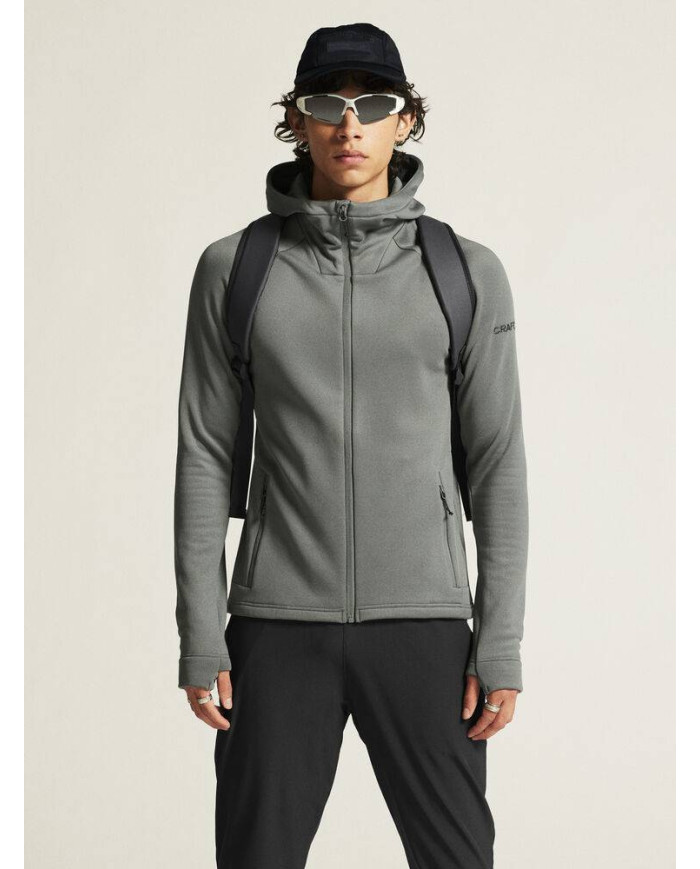 ADV Explore Power Fleece Hood Jkt M NEW WAVE
